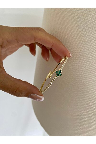 CHARMLUCKY Special Series Green Clover Spring Bracelet