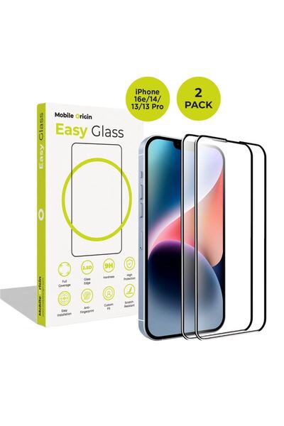 Mobile Origin Σετ προστατευτικών οθόνης EasyGlass για iPhone 13/14/16e