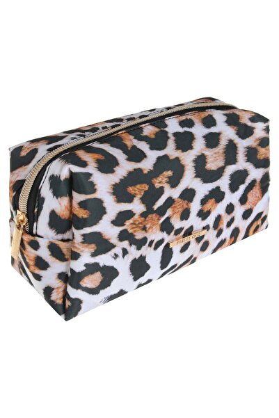 OEM Ecru Eyeshadow Palette with Leopard Pattern & Metallic Element 18x7x11cm