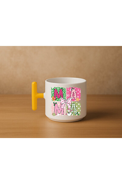 Er-Se Tasarım Special Food Design Mug for Mother's Day, Gift for Mom Yellow t...