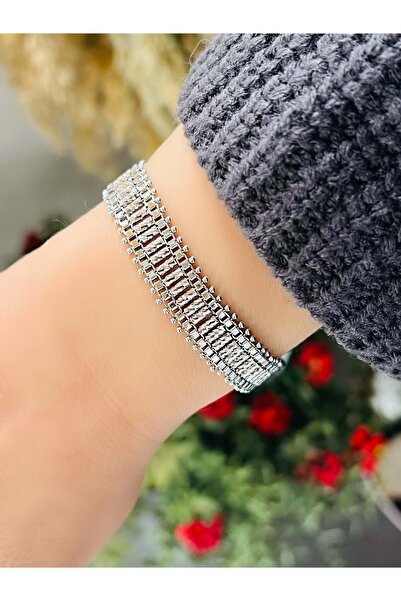 ACAR TAKI Xuping Rod Wicker Bracelet 19Cm-Silver Color Acr8320