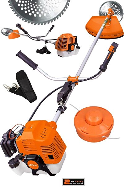 JetVolt Yan Tipi Benzinli Ot Çalı Çim Biçme Tırpanı