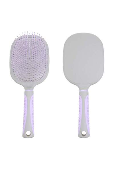 OEM Large Square Hair Brush Lilac Grey 26cm