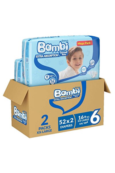 Sanita Bambi Diapers Size 6