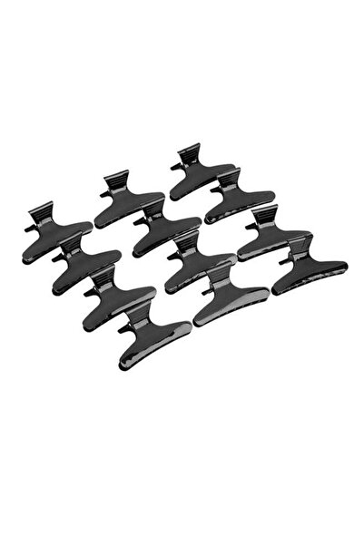 Generic 12-Piece Butterfly Hair Clip Set Black