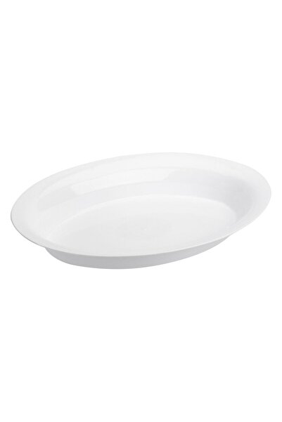 OEM White Plastic Serving Platter 40x27.5x6cm