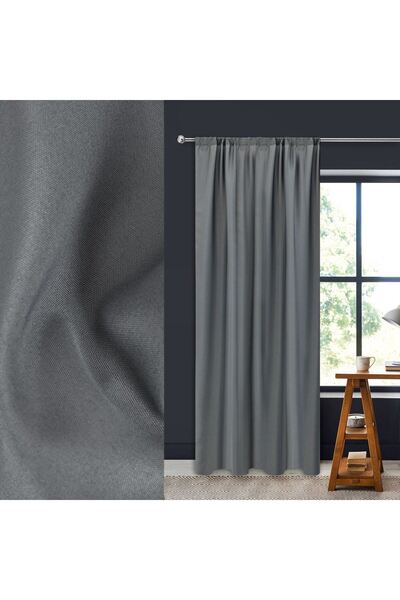 OEM Decorative Curtain with Stripe Grey Oxford 135x260cm