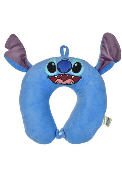 OEM Perna de Calatorie Memory Foam Bleu cu Model Stitch Urechi 3D pentru Copi...
