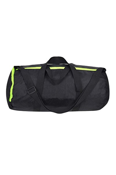 OEM Black Sports Bag with Fluorescent Yellow Handles & Zipper 48x25x35cm