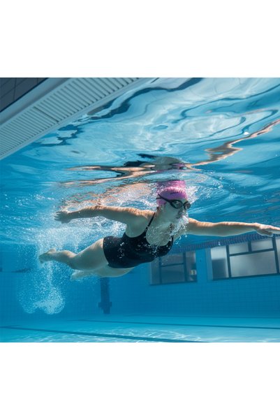 nkspor Silicone Pool Cap - Pool - Sea Cap - Pu Coating - Ear - Head Cover