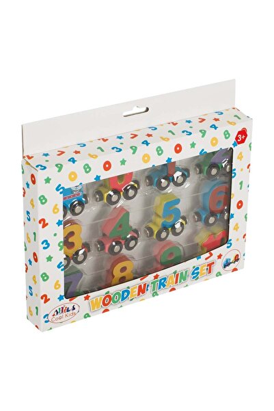 OEM Wooden Train with Magnetic Number Cars