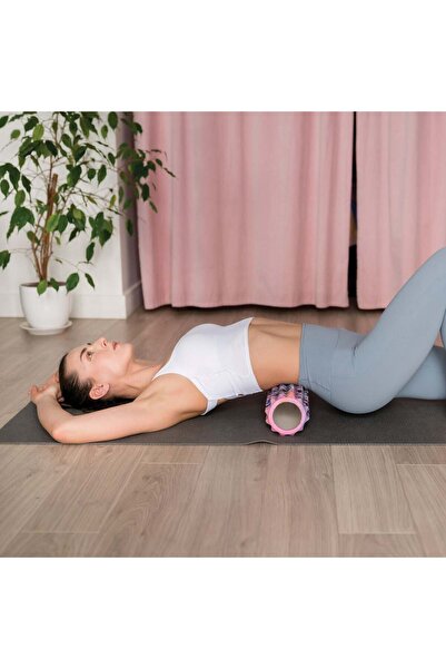 OEM Foam Roller for Stretching Tie Dye White Ø33x12cm