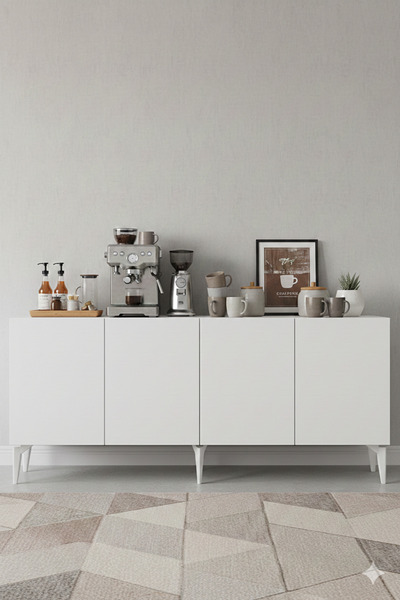 zetuna home KA1809B KONSOL, ÇOK AMAÇLI DOLAP, KAHVE KÖŞESİ VE TV SEHPASI BEYA...