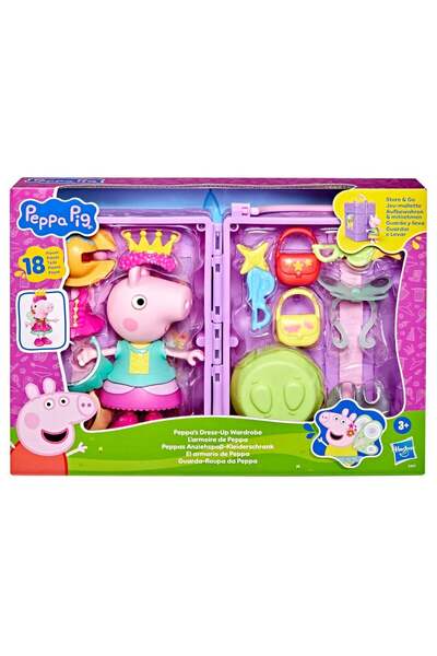 OEM Peppa Pig's Wardrobe Playset with Accessories - Hasbro