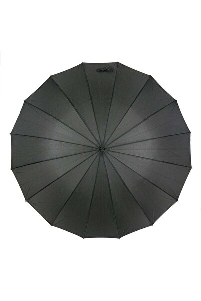 OEM Automatic Black Rain Umbrella with Stick Handle 93cm