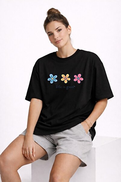 ArtYus Life Is Good Printed Unisex Colorful T-Shirt