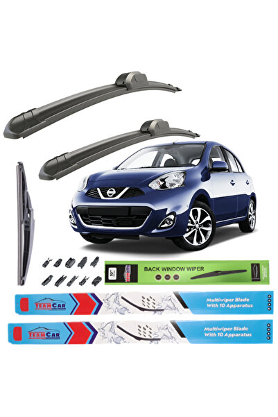 TEAMCAR Nissan Micra K13 (2010–2016) TeamCar® Wipers – Complete Set