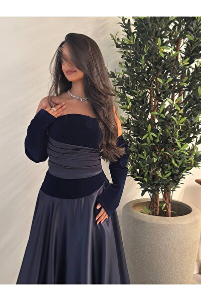 TOLEEN Elian's two-tone dress, navy and mauve 💙💜