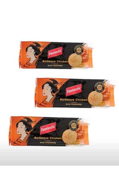 FANTASTIC Barbeque Chicken Rice Cracker, 100 g *3 packs