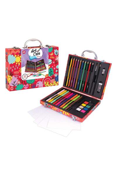 OEM HappiHobbi Deluxe Wooden Coloring Kit My World 50 Accessories - AS