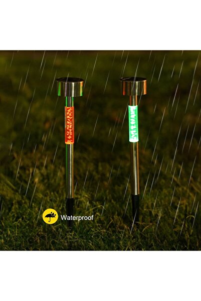 OEM Solar Lamp with Colorful Light 24.5cm