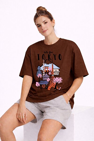 ArtYus Tokyo City Printed Unisex Color T-Shirt