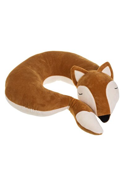 OEM Brown Fox Travel Pillow for Children 29x34x8cm