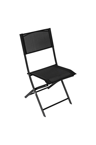 OEM Scaun Metalic Pliabil Negru 41x52x82cm