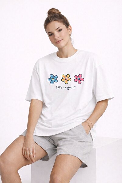 ArtYus Life Is Good Printed Unisex Colorful T-Shirt