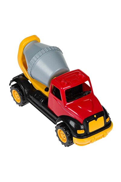 OEM Construction Vehicle Concrete Mixer Red Gray 30cm