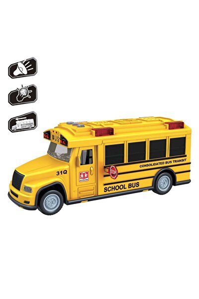 OEM Autobuz Scoala Galben cu Lumina & Sunet