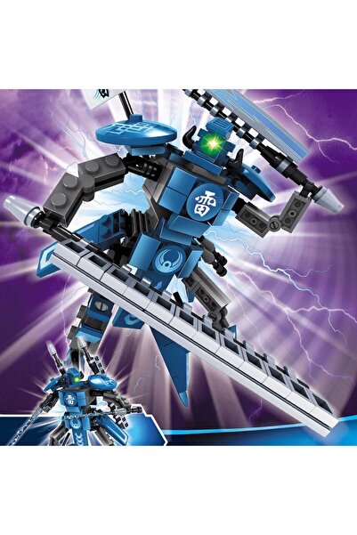 OEM Blue Warrior Robot Building Blocks (177 pieces)