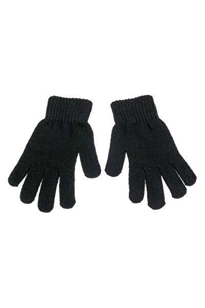 OEM Manusi Tricotate Negre pentru Adolescenti 9-14 Ani