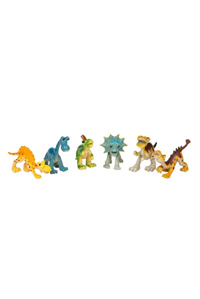 OEM Figurine de Dinozauri Cartoon 6.5cm - 6buc