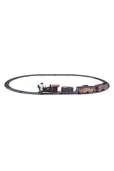OEM Trenulet Electric Western cu 3 Vagoane Locomotiva Sunet & Lumini