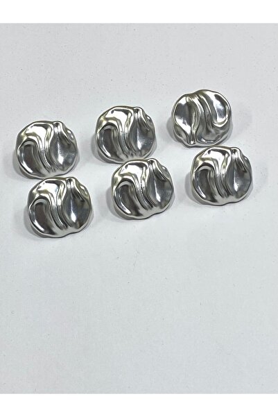 karantuhafiye Matte Metalized Trench Coat Jacket Button / Set of 6 / 2.5 cm /...