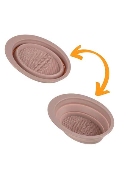 OEM Nude Foldable Brush Cleaning Stand 14.5x11cm