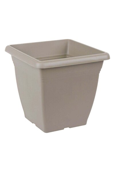 OEM Ghiveci din Plastic pentru Flori Patrat Moca 25.5x25.5x24.5cm - 9Lt