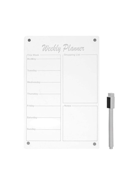 OEM Tabla Magnetica Transparenta de Scris cu Marker Program Saptamanal 20x30cm