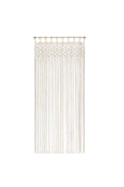 OEM Perdea Decorativa Macrame Ecru pentru Usa 100x200cm