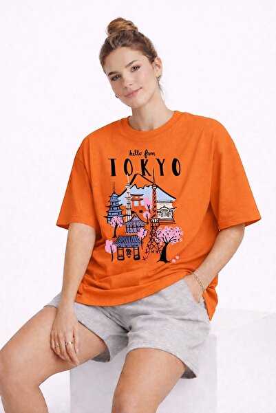 ArtYus Tokyo City Printed Unisex Color T-Shirt