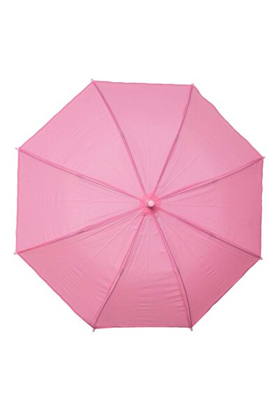 OEM Pink Automatic Stick Rain Umbrella for Kids 66cm