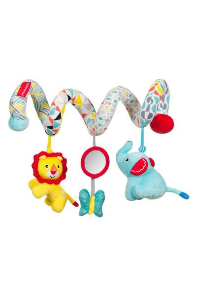 OEM Jucarie pentru Carucior / Patut Spirala Animale Oglinda - Fisher