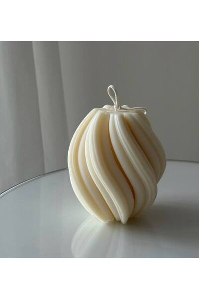 Rubin Vanilya Kokulu Dekoratif Mum Seti – Tepsili