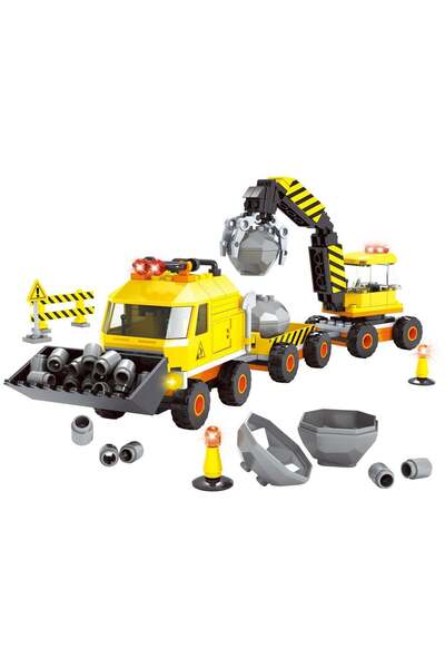 OEM Cuburi de Constructie Vehicule de Constructii cu Bila de Demolare (283 Pi...