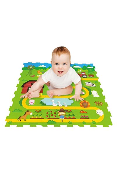 OEM Puzzle Rug with Farm Animal Pattern for Children 30.7x30.7 centimeters (9...