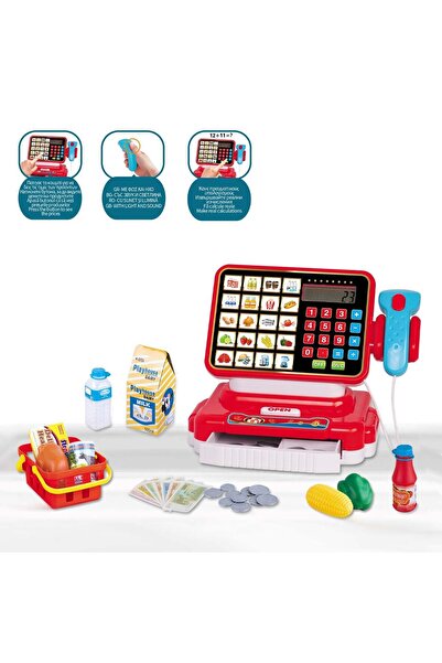 OEM Super Market Toy Marking House with Scanner Sound Lights & Accessories