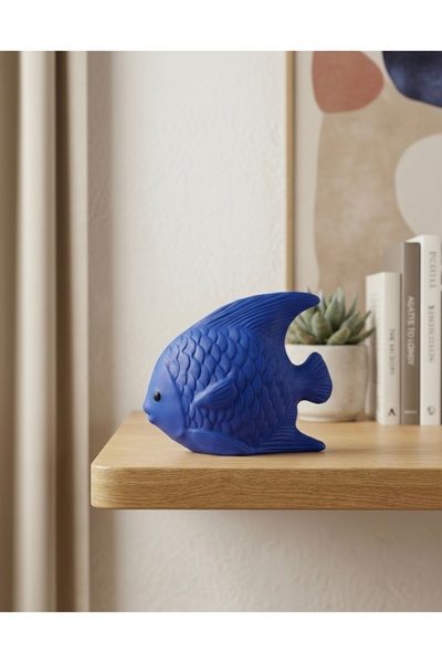 Silver Modern Dekoratif El Yapımı Melek Balığı Biblo