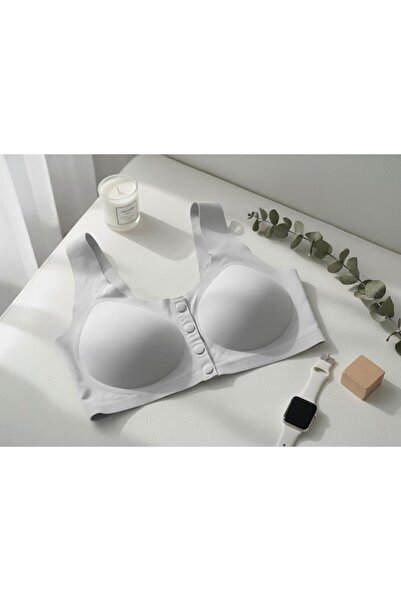 Pelife Underwear Lazer Kesim Önü Düğmeli Dikişsiz Görünmez Agraflı Çıkarılabi...