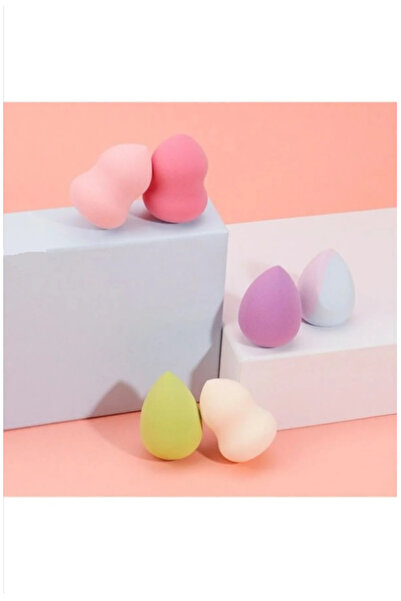 Shuvae 6 Adet Mini Karışık Renkli Makyaj Süngeri